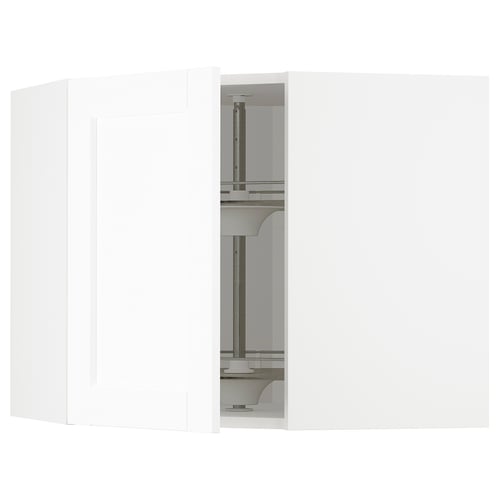 Ikea METOD valkoinen keittiökaluste, jossa on metalliosia.