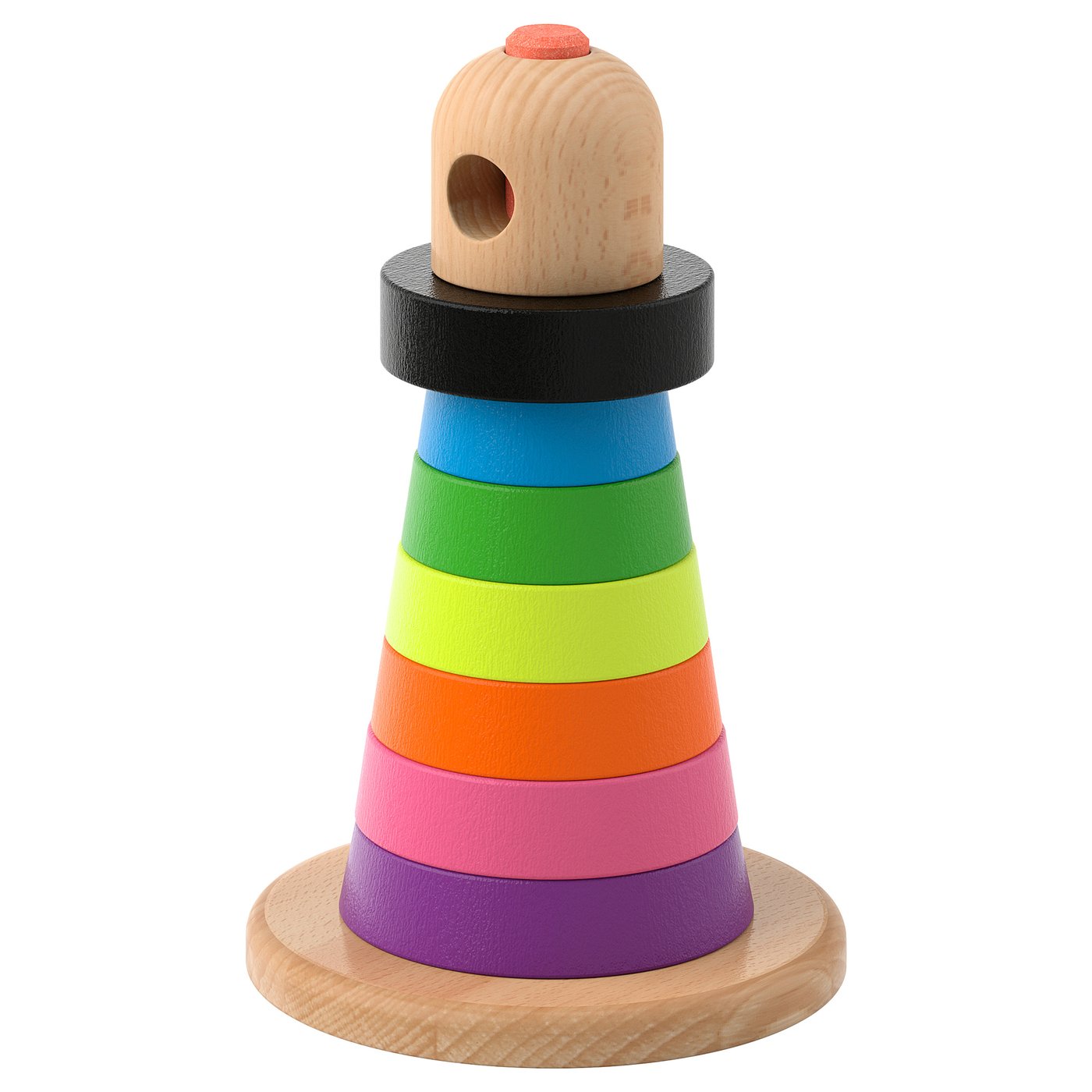 Multicolor ring pyramid