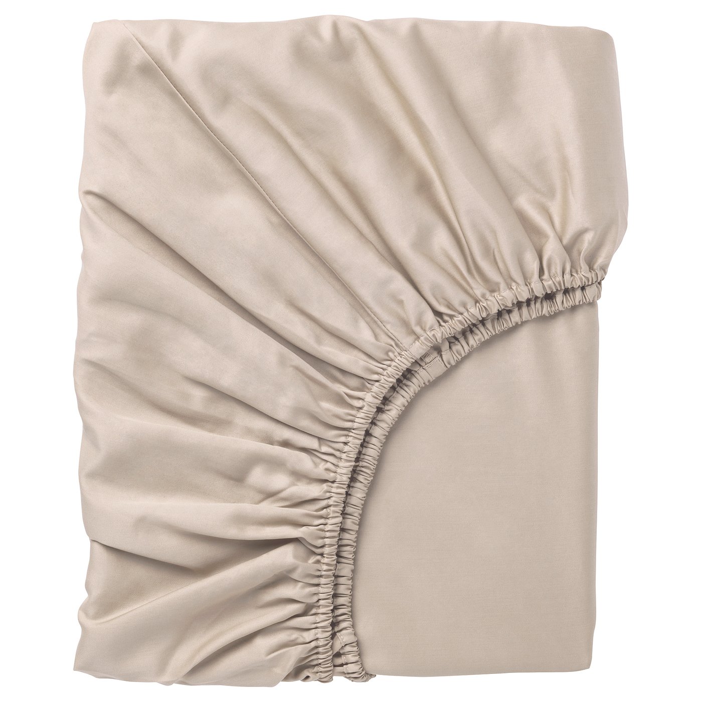 Beige fitted sheet