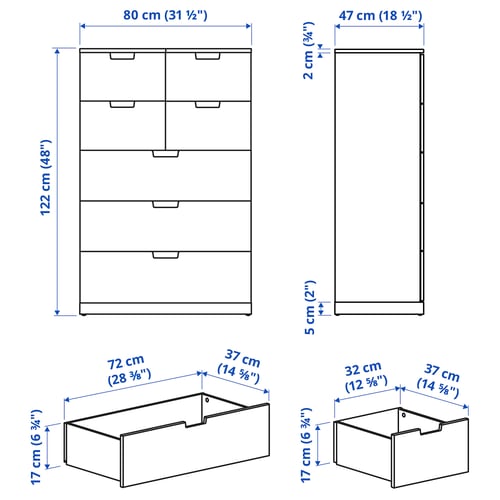 Kuva tuotteen mittoilla: NORDLI.