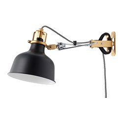 Black wall lamp