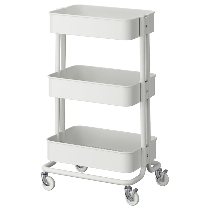 R SKOG Tarjoiluvaunu Valkoinen 35x45x77 Cm IKEA r-skog-tarjoiluvaunu-valkoinen-35x45x77-cm-ikea