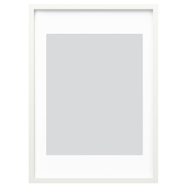 Valkoinen RÖDALM-kuvakehys, minimalistinen muotoilu, suorakaiteen muotoinen, etusuoja.