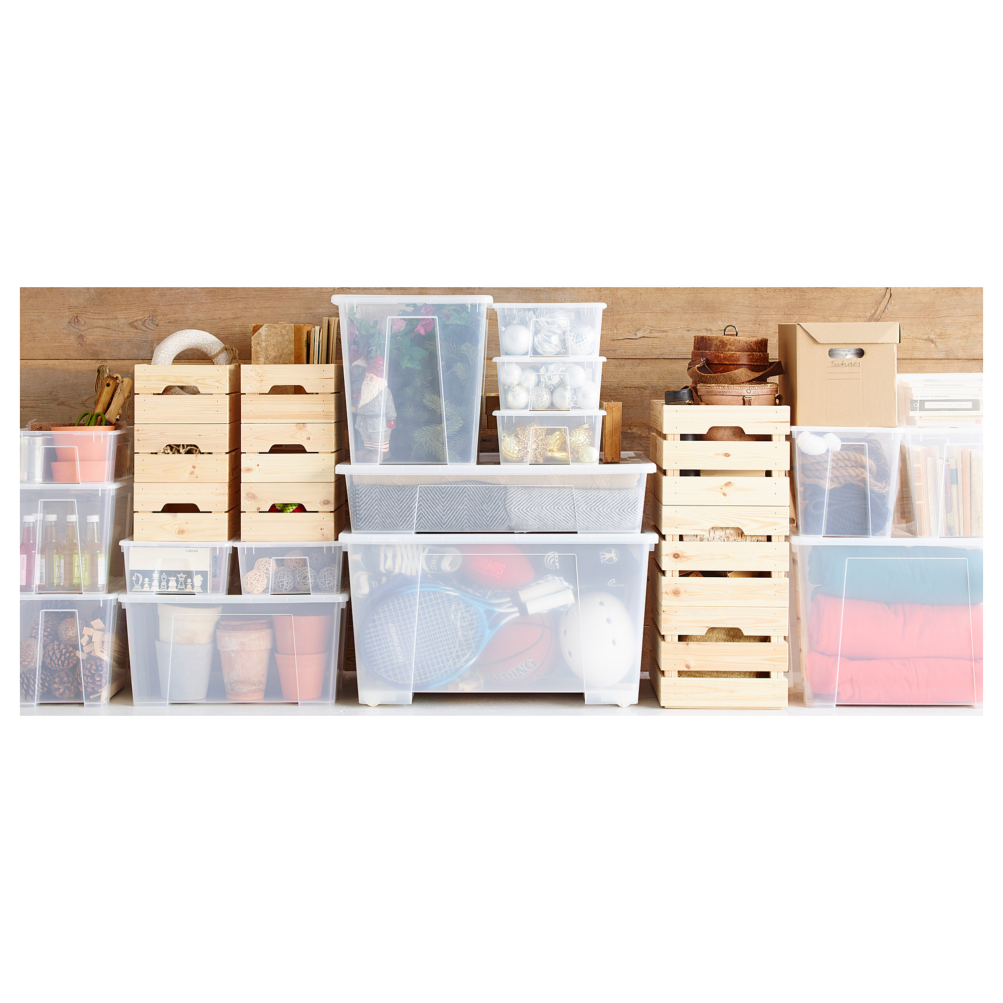 SAMLA Laatikko, läpikuultava, 78x56x18 cm/55 l IKEA