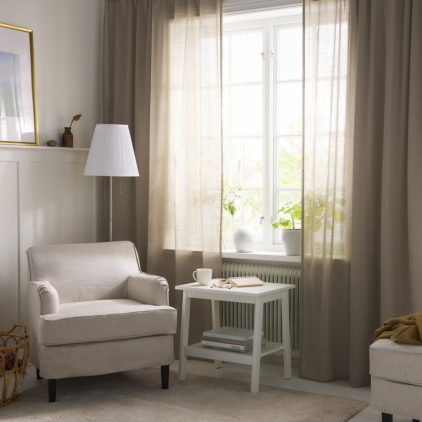 White curtain