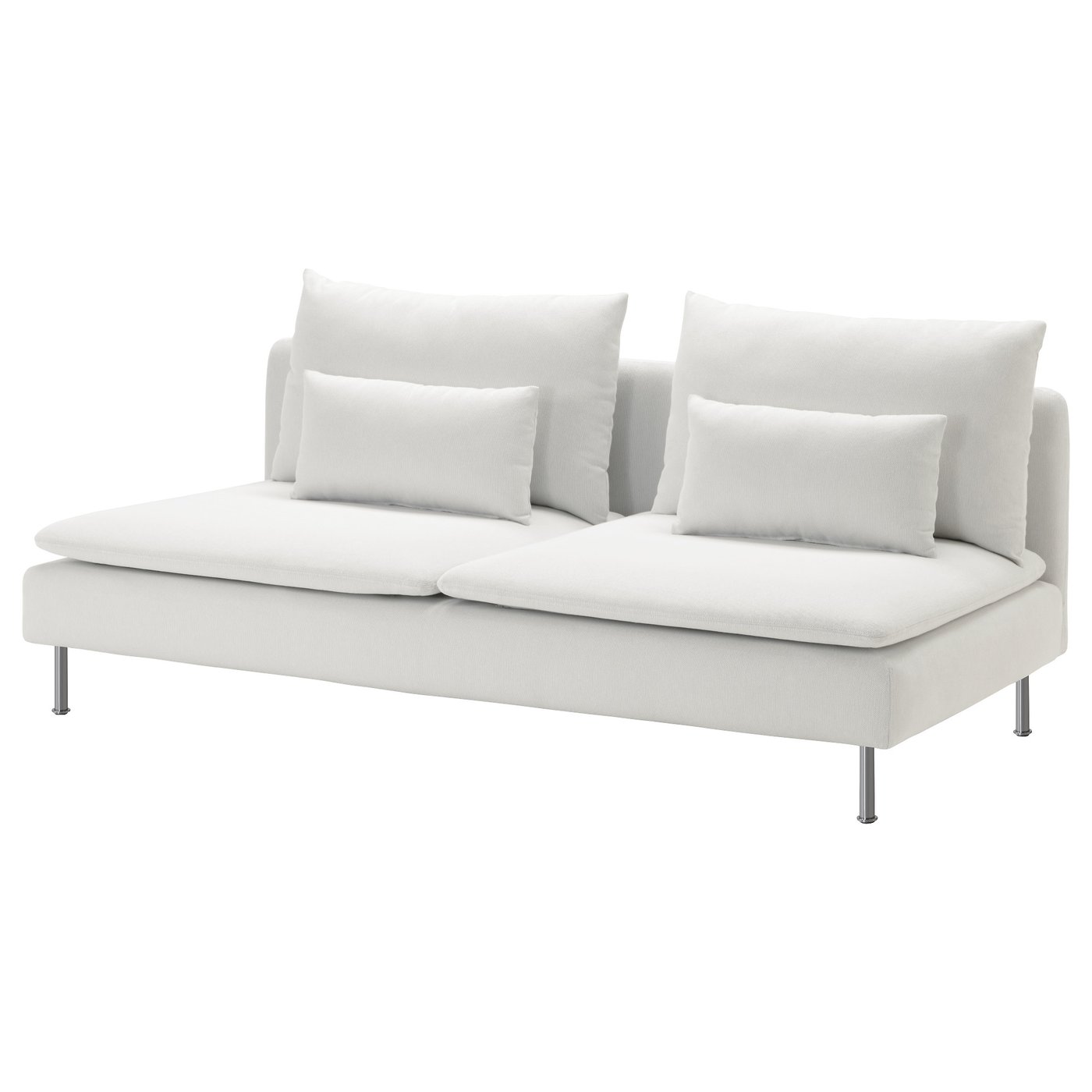 White 3-seat sofa