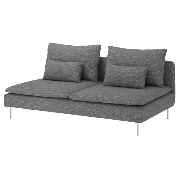 Soderhamn 3 N Istuttava Sohva Lejde Harmaa Musta Ikea