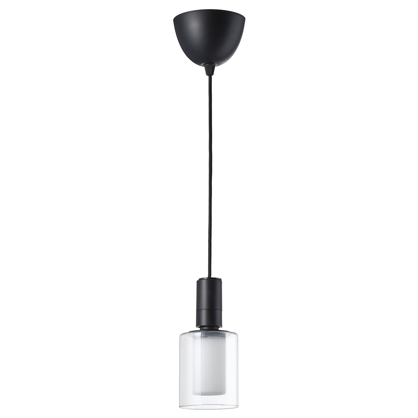 Ceiling lamp black textile