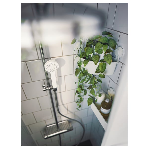 TISKEN Kulmahylly imukupilla, valkoinen