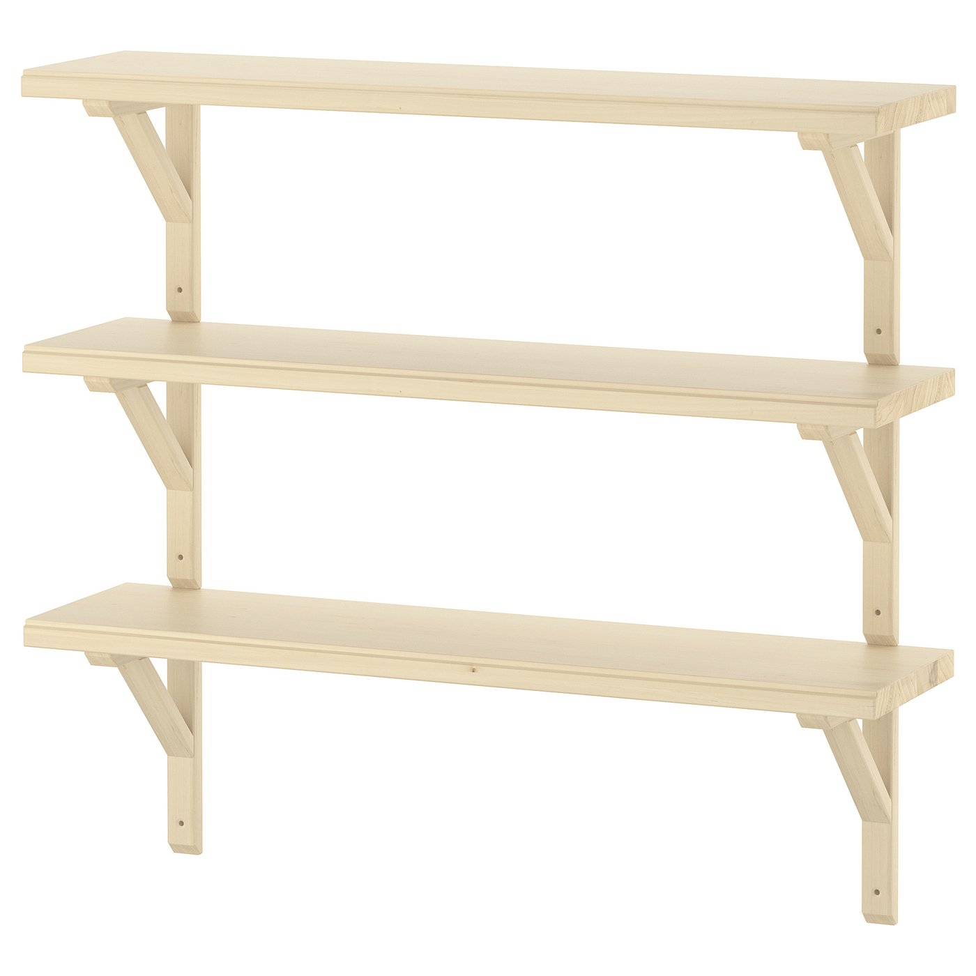 IKEA - TRANHULT / SANDSHULT seinähyllykokonaisuus, haapa