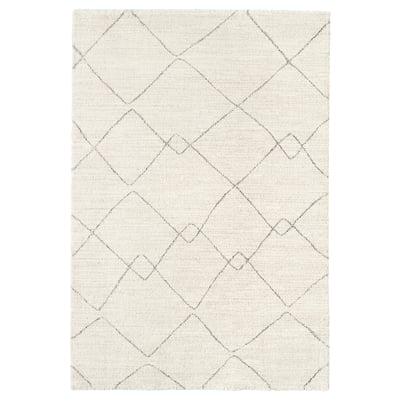 TVERSTED Matto, matala nukka, beige, 133x195 cm