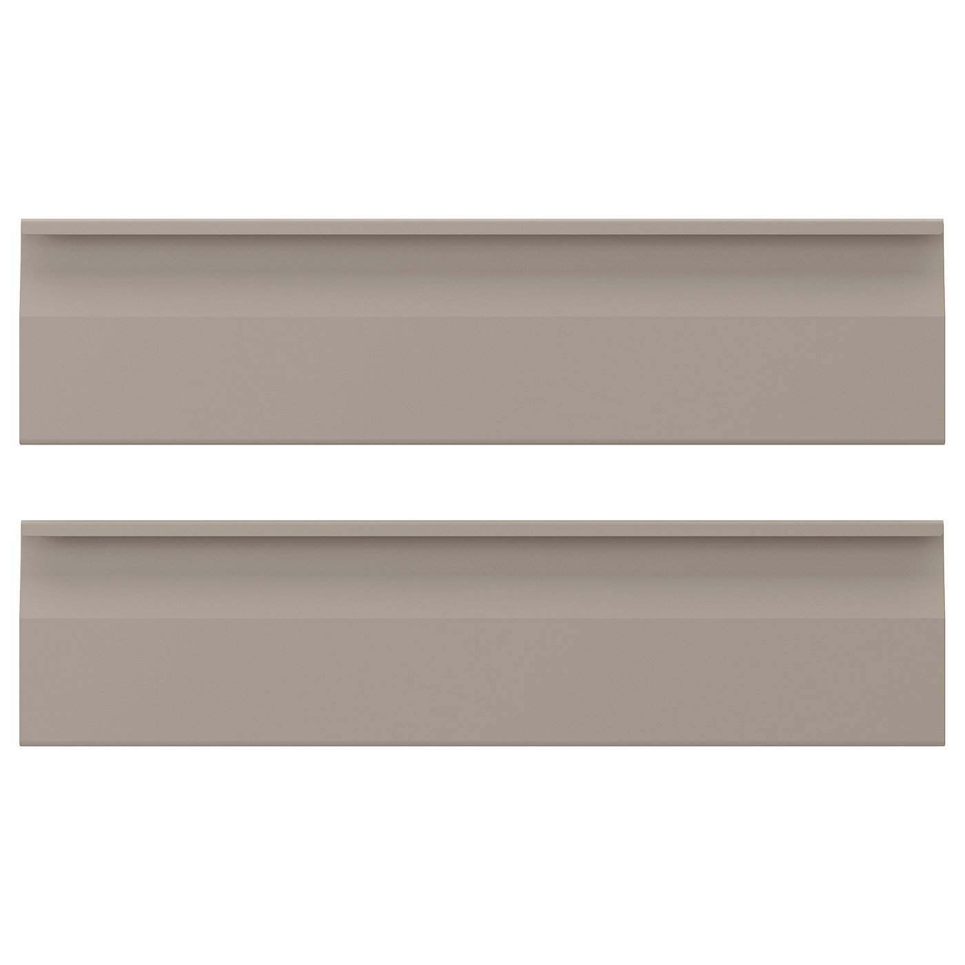 UPPLÖV Laatikon etusarja - matta tumma beige 40x10 cm