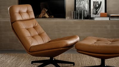 Leather & coated fabric armchairs