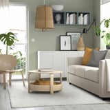 ÄRENDE Matta, lång lugg, off-white, 160x230 cm