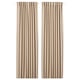 Ett par ANNAKAJSA beige mörkläggningsgardiner. De har en solid design utan mönster och hänger rakt ner.