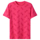 Knallrosa IKEA-märkt t-shirt med scattered logotryck, rak passform och rund halsringning. Tillverkad av 100% bomull.