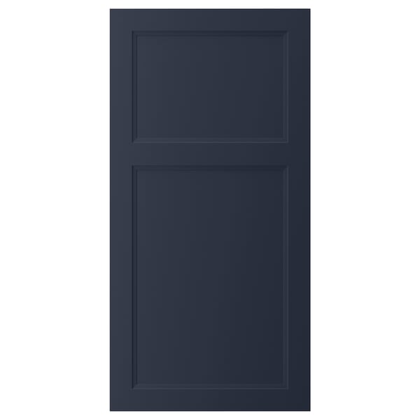 AXSTAD, blå, rektangulär, slät dörr med infälld panel.