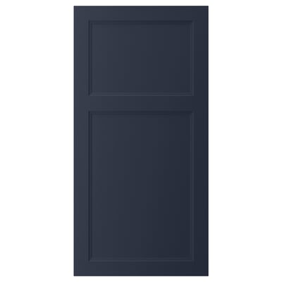 AXSTAD, blå, rektangulär, slät dörr med infälld panel.