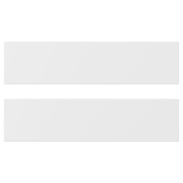 AXSTAD: vit lådfront, matt, återvunnen plast, modern/traditionell design.