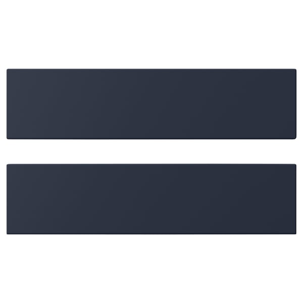 AXSTAD lådfronter i blått, rektangel med slät matt yta.