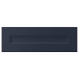 En marinblå AXSTAD köksskåpslucka med elegant, modern design och infälld panel.
