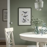 BERGKÖRSBÄR Vas, glas/grön, 20 cm