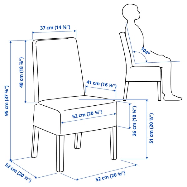 Illustration med mått för produkten: BERGMUND.