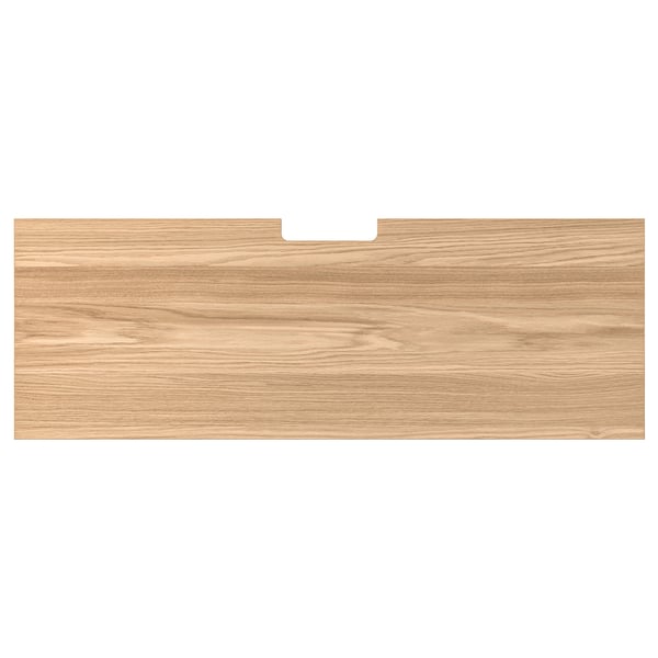 BESTÅ Toppanel för tv, ekfaner, 120x42 cm