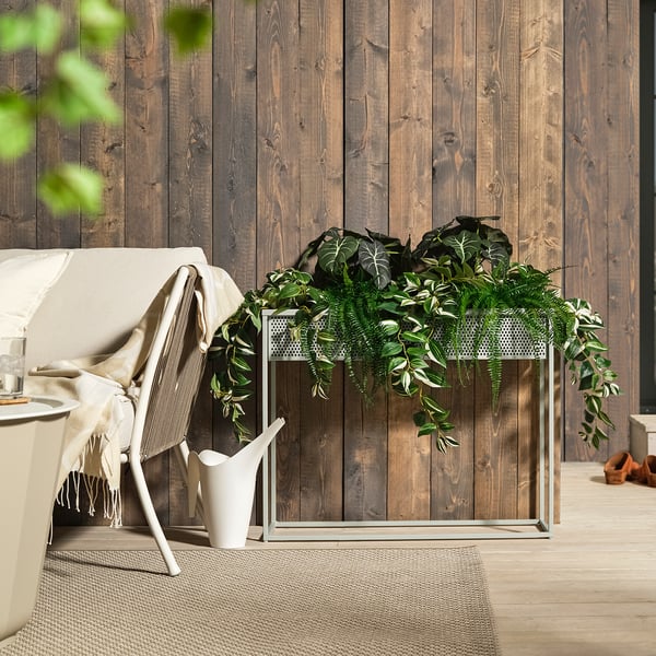 BLÅKRÅKA Piedestal, inom-/utomhus/ljust gråbeige, 59 cm