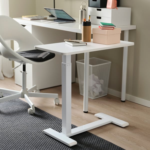 BOLLSIDAN Laptopställ, vit, 68x36 cm