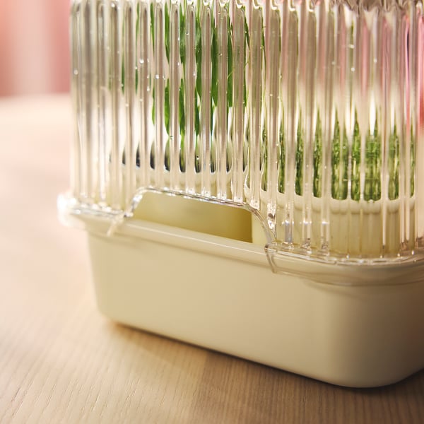 DOFTRIPS Odlingsset, transparent/off-white, 16x16x14.5 cm