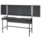 FRÖSKELÅS Skrivbord för gaming, svart, 144x71 cm