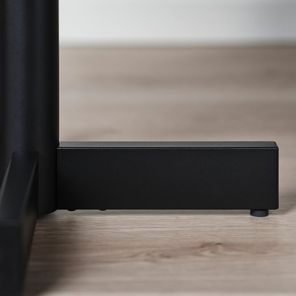 GRIMSARBO Sidobord, furuplywood/svart