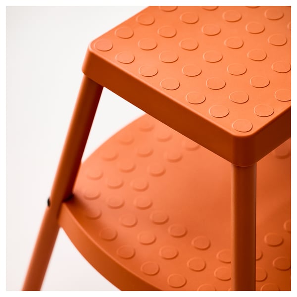 HADDARP Köksstege/pall, 4-sidig orange