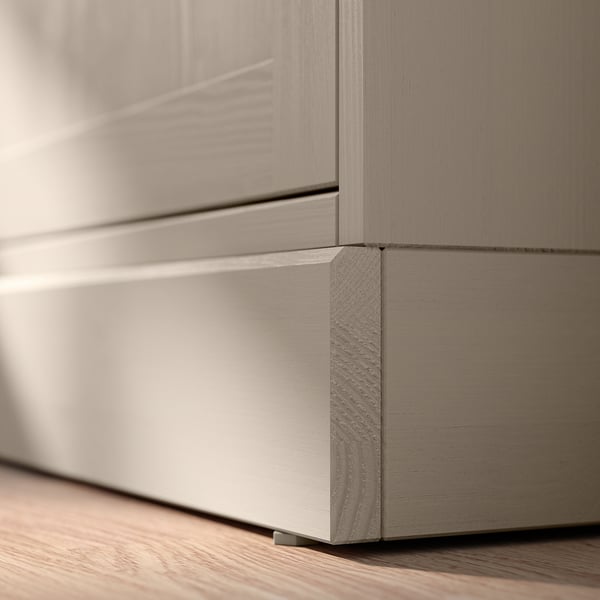 HAVSTA sideboard - ljus furu, lådor, skjutdörrar, rustik-contemporary.