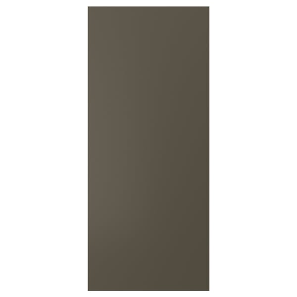 HAVSTORP dörr: mörkbrun, rektangulär, slät yta, akrylfärg & fiberskiva.