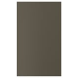 En mörkbrun ikea HAVSTORP skåpslucka med slät yta.
