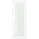 HEJSTA vit glasdörr, rektangulär, med aluminiumram, klart glas, elegant design.