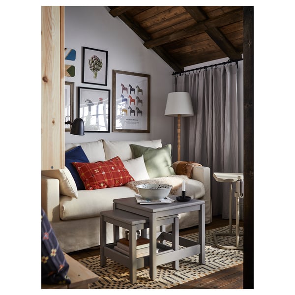 HYLTARP 2-sitssoffa, Gransel natur