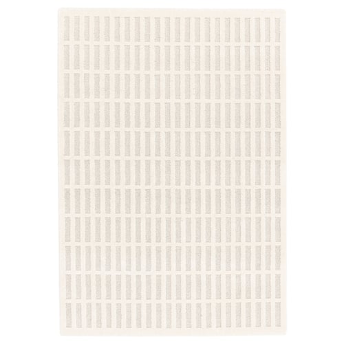 KANARIEPALM Matta, kort lugg, off-white, 160x230 cm