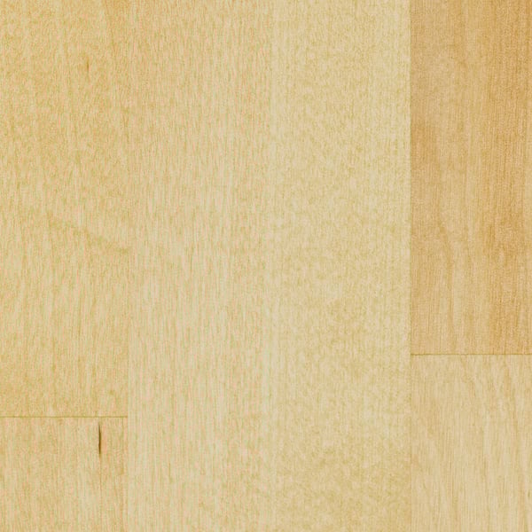 Visar en närbild av en ljus snickarskiva som visar dess släta, finkorniga struktur och naturliga, polerade finish.