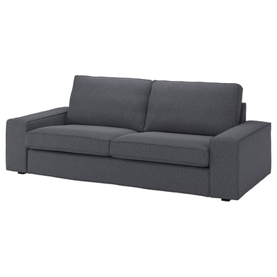 KIVIK-soffa , grå, modern, rena linjer, bekvämt, slitstarkt tyg.