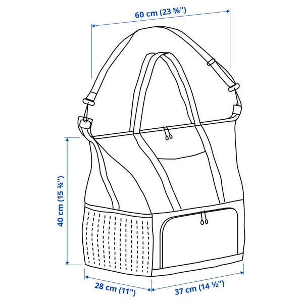 Illustration med mått för produkten: KLOTPIL.