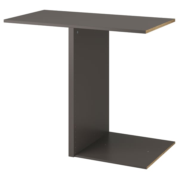 ikea KOMPLEMENT garderobsavdelare, svart, rektangulär, med en t-form. Tillverkad av återvunnet material och pappersfolie.