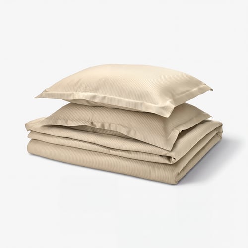 LÄKEVÄNDEROT Påslakan 2 örngott, beige, 240x220/50x60 cm