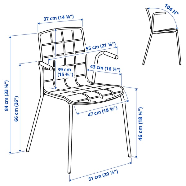 Illustration med mått för produkten: LÄKTARE.