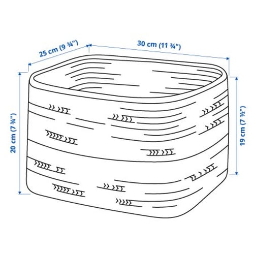 Illustration med mått för produkten: LJUNGAN.