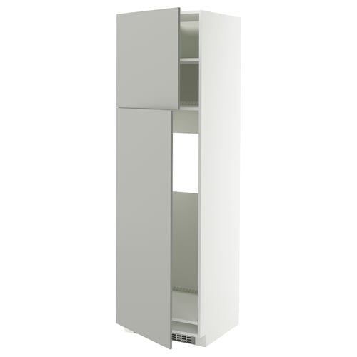Ikea METOD köksenhet, vit, hög, 2 dörrar, modern design.