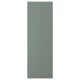 En NICKEBO skåpsdörr i grågrönt med en slät, rektangulär form och modern design.
