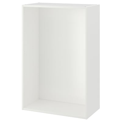 Vit PLATSA förvaringsenhet, minimalistisk och modulär. Rektangulär form med en elegant, modern design, tillverkad av återvunnet material.